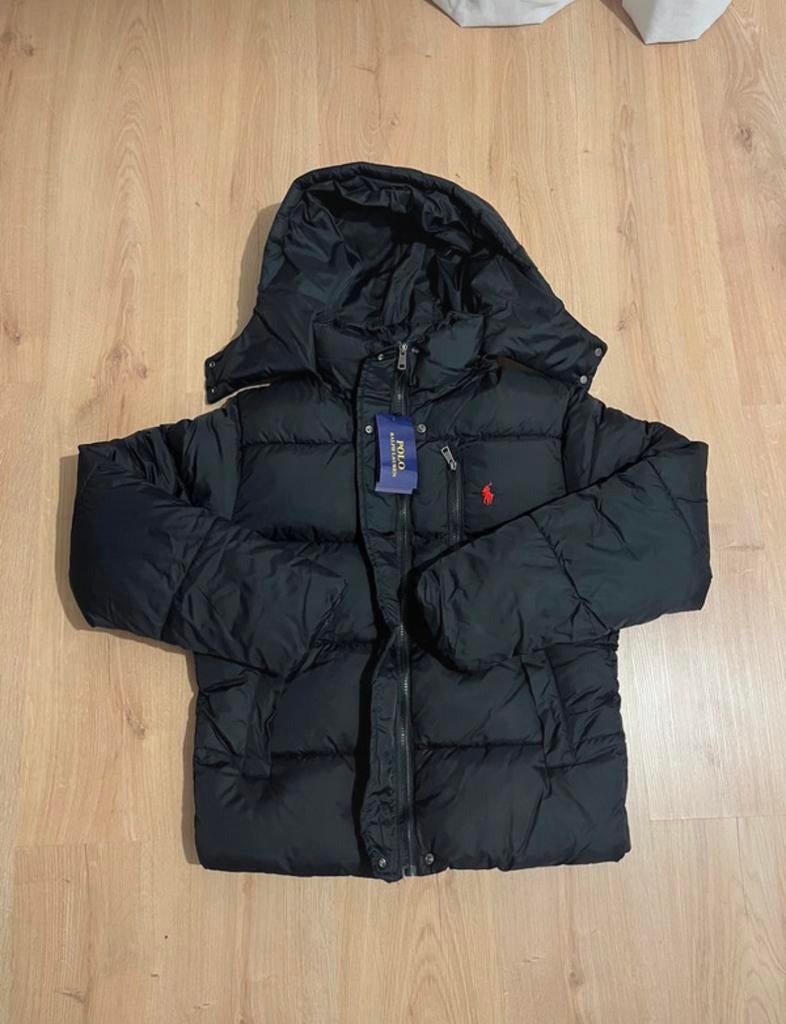 Ralph lauren puffer jacket black, Ophalen, Zo goed als nieuw, Maat 48/50 (M), Zwart