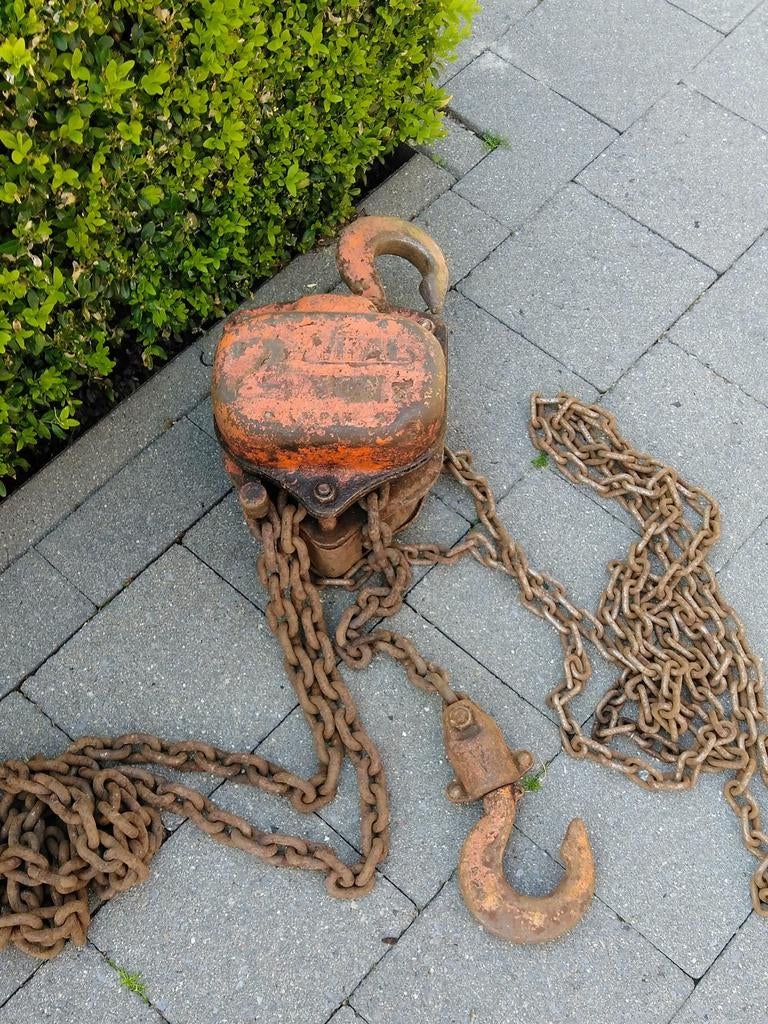 Ketting takel, Ophalen
