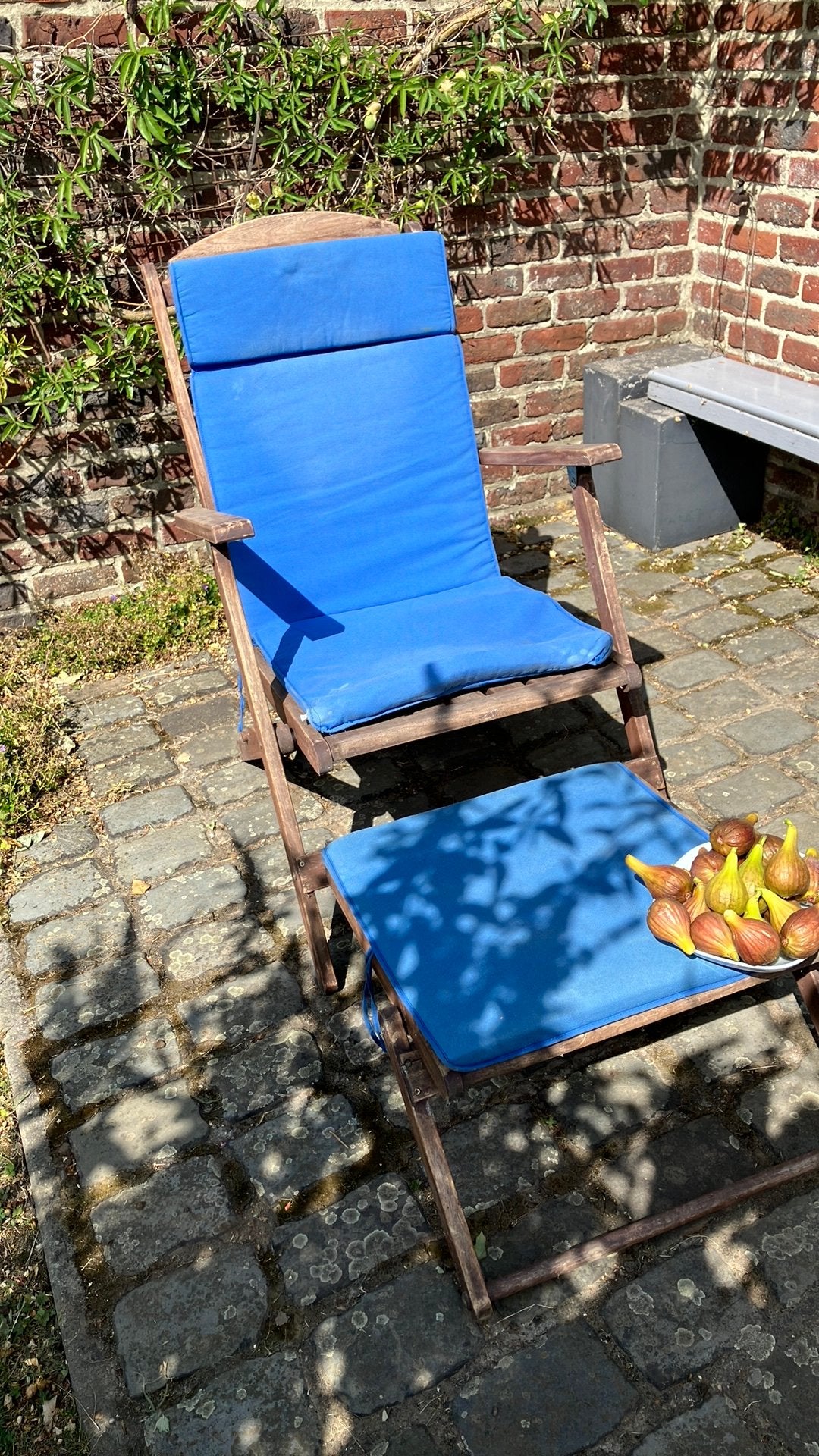 Chaise de jardin en bois avec base amovible, Jardin & Terrasse, Enlèvement, Utilisé