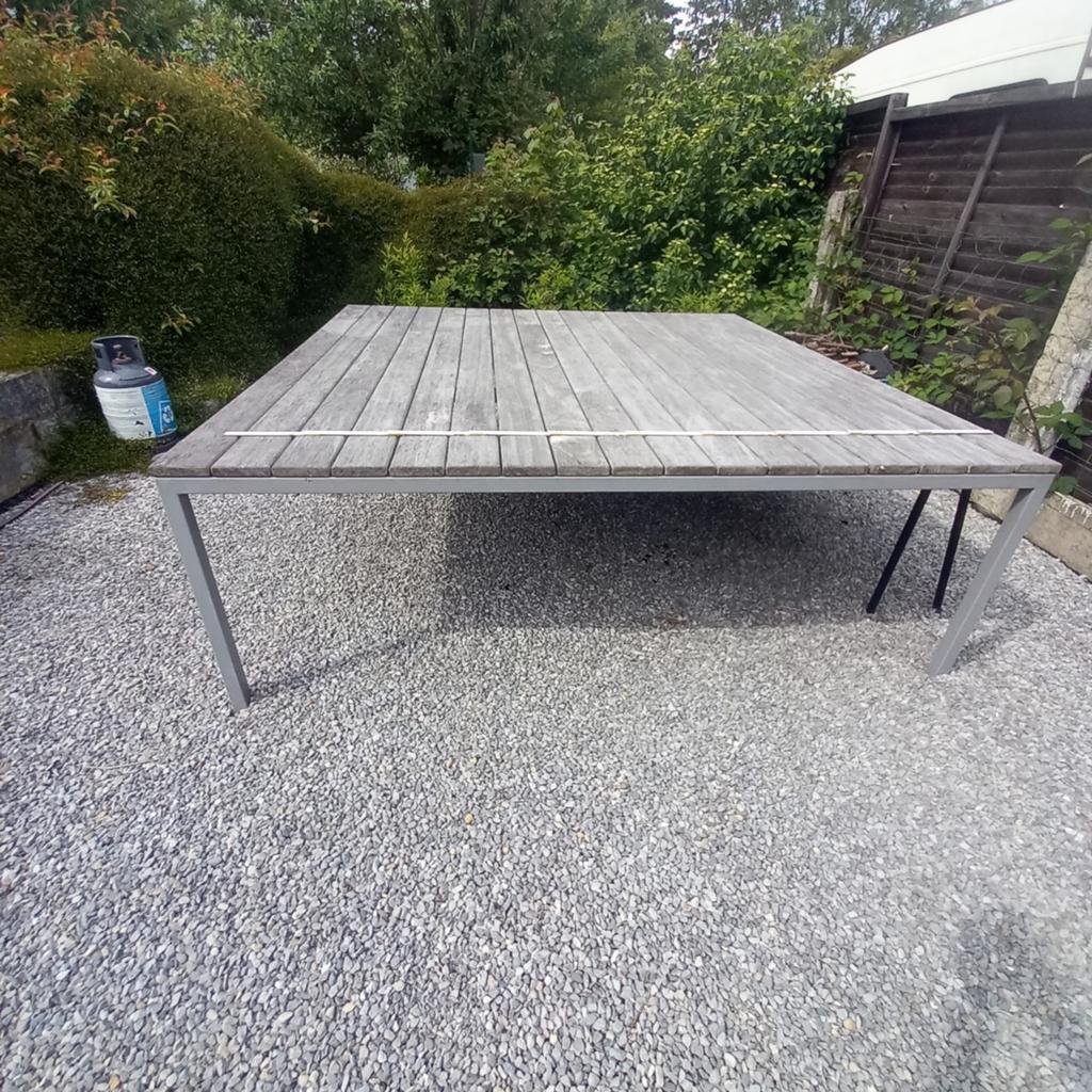 Table de jardin 2,10m x 2,10 m, Tuin en Terras, Ophalen, Hout