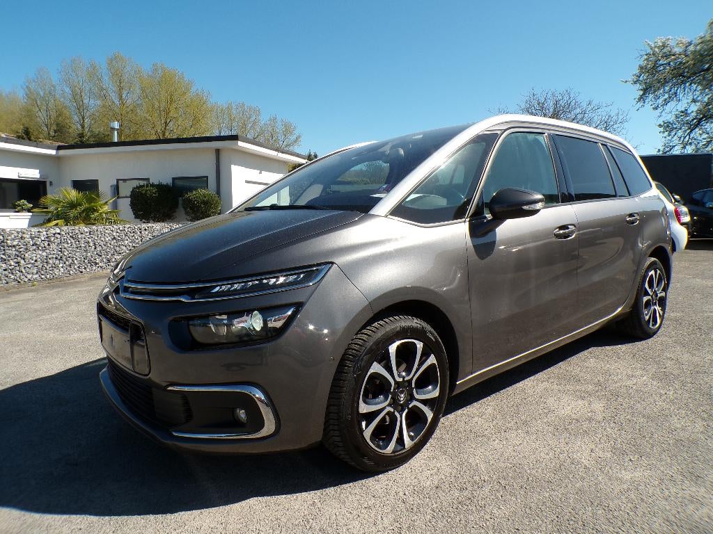 Citroën C4 SpaceTourer 1.5HDi Boite Auto/GPS/7places/101.000, Autos, Cuir, Argent ou Gris, Phares entièrement LED, Euro 6