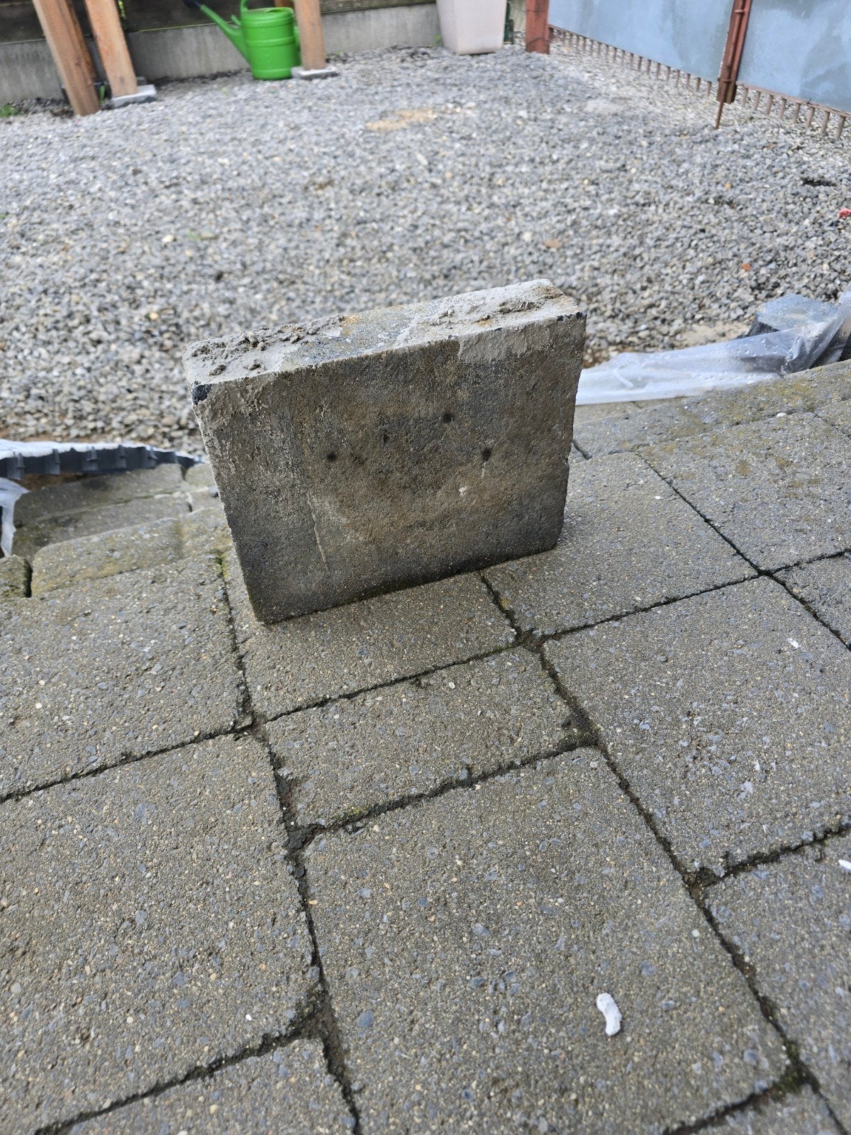 Grijze betonKlinkers 25*25  dikte 6 CM., Tuin en Terras, Tegels en Klinkers, Ophalen