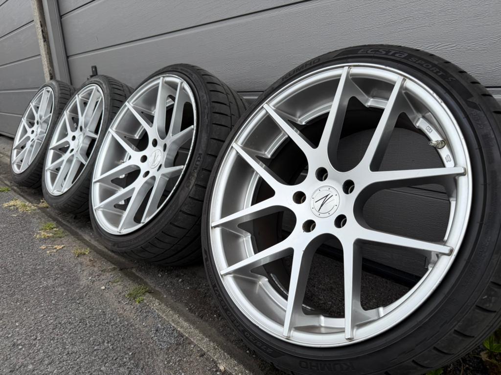 20” Z Performance Breedset velgen 5x120 + goede banden, Auto-onderdelen, Banden en Velgen, Banden en Velgen, Zomerbanden, 20 inch