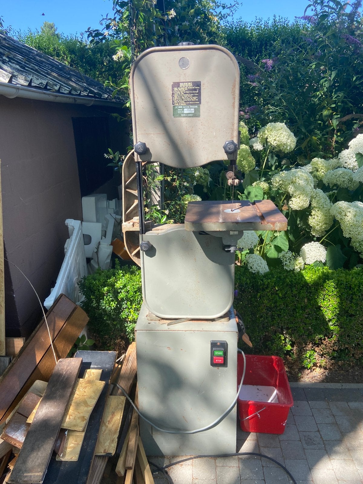 Lintzaagmachine, Doe-het-zelf en Bouw, Gereedschap | Zaagmachines, Ophalen, Gebruikt, 70 mm of meer, 600 tot 1200 watt