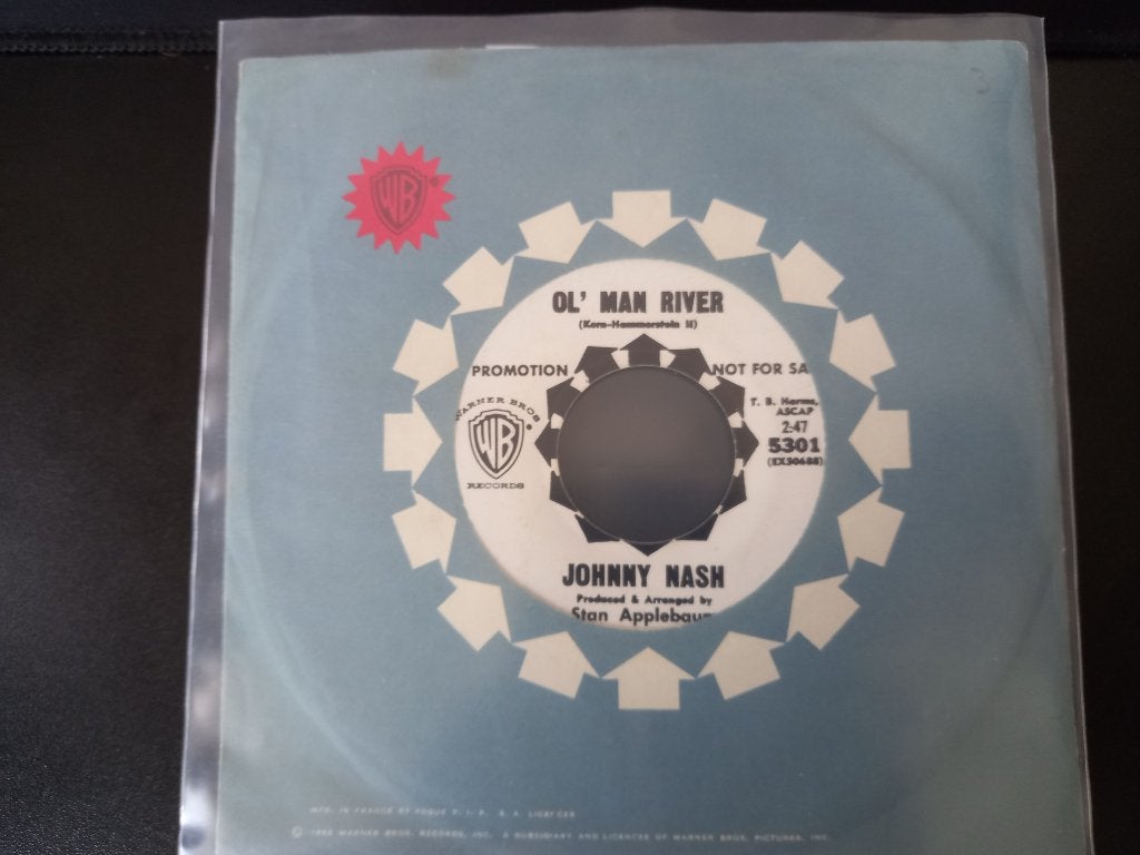 Johnny Nash ‎– Ol' Man River '7 " Popcorn ", Cd's en Dvd's, Vinyl | R&B en Soul, Beschermende buitenhoes, 7 inch, Ophalen of Verzenden