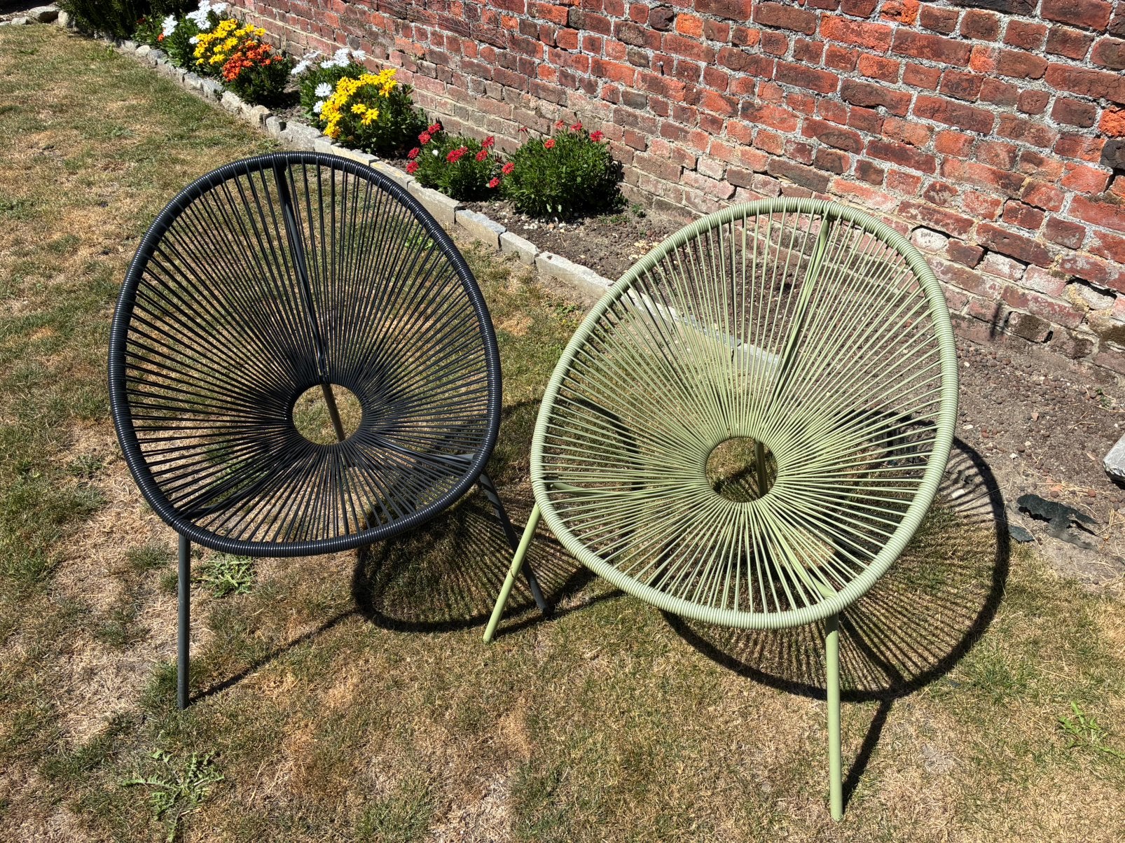Deux chaises de jardin Acapulco, Enlèvement ou Envoi, Utilisé, Métal, Empilable