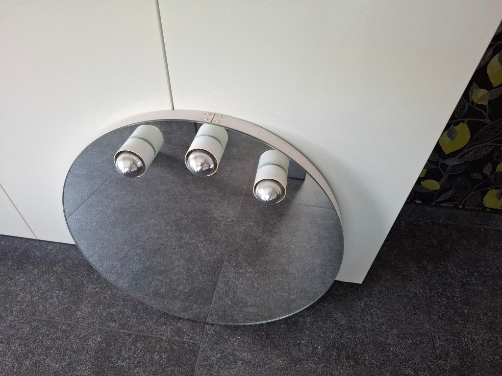 miroir, Maison & Meubles, Accessoires pour la Maison | Miroirs, Moins de 100 cm, Rond, Enlèvement, Utilisé
