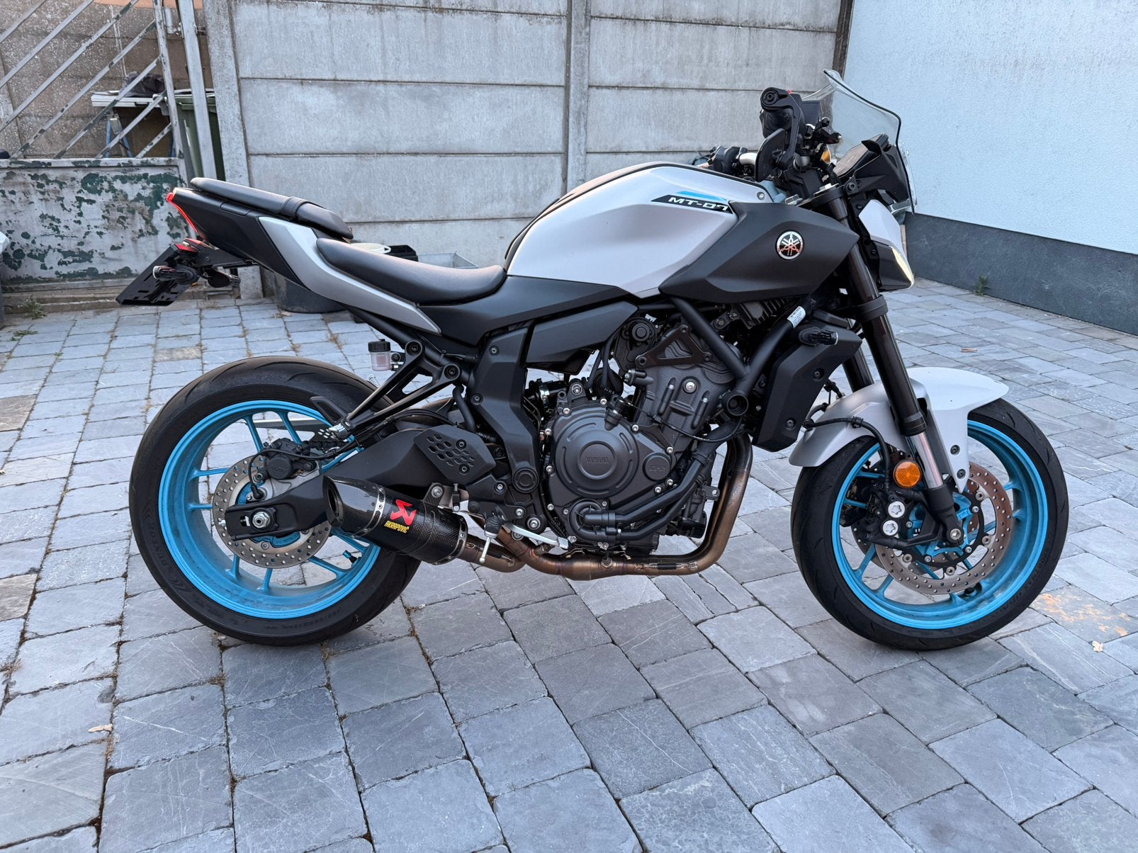 Tempête de verglas Yamaha MT-07 35 kW (A2) — 2025 — 2 312 km, Enlèvement