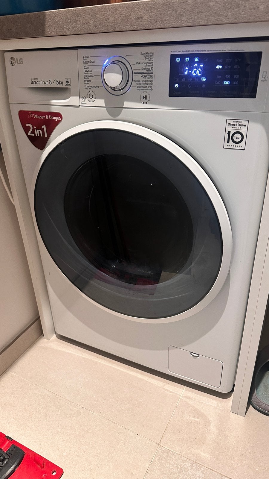 Machine LG Lavante-séchante 8/5 KG | 6 Motion Direct Drive, Elektronische apparatuur, Was-droogcombinaties, Ophalen, Zo goed als nieuw