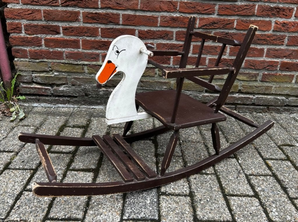 Balançoire vintage avec cygne des années 1970, Enlèvement, Utilisé