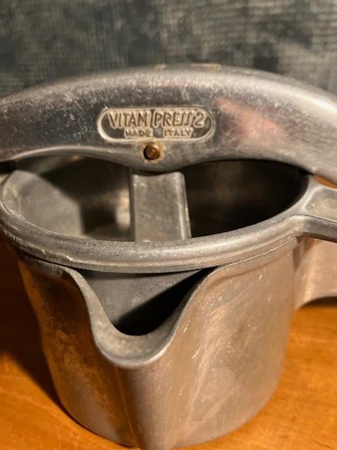 PRESSE À FRUITS VINTAGE VITAM PRESS 2 EN ALUMINIUM ITALIE, Enlèvement ou Envoi