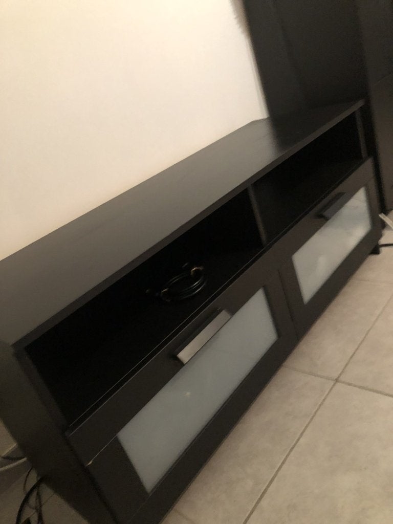 Meuble TV IKEA, Neuf, 25 à 50 cm, Ikea sombre et élégant avec tiroir, Moins de 100 cm