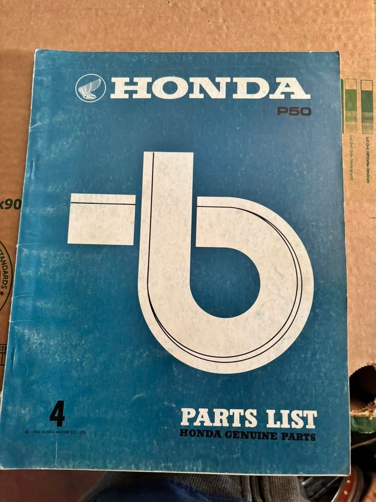 Partsmanual Honda P50 1976-, Ophalen of Verzenden, Zo goed als nieuw