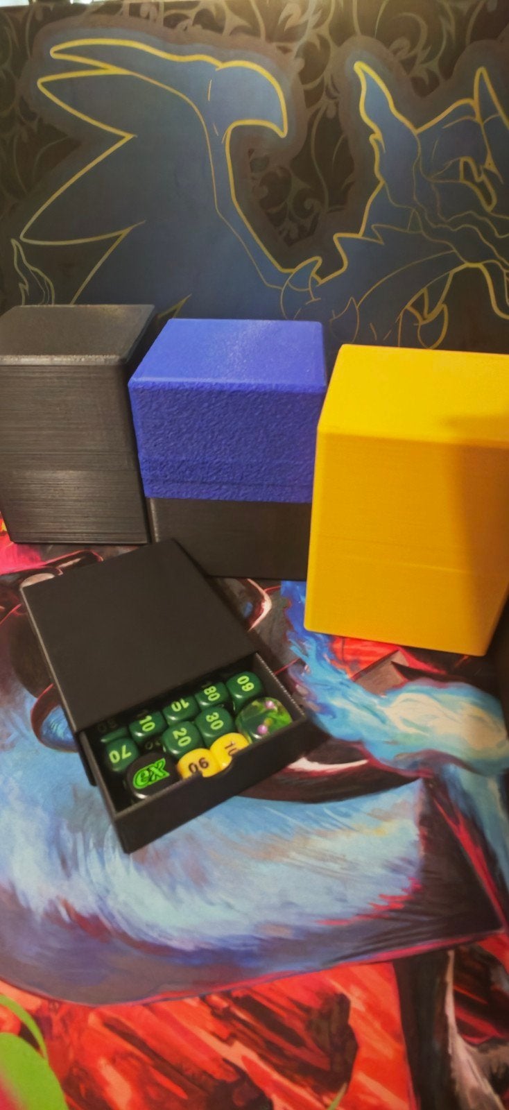 Tcg boxen, met dice schuifje, Ophalen of Verzenden