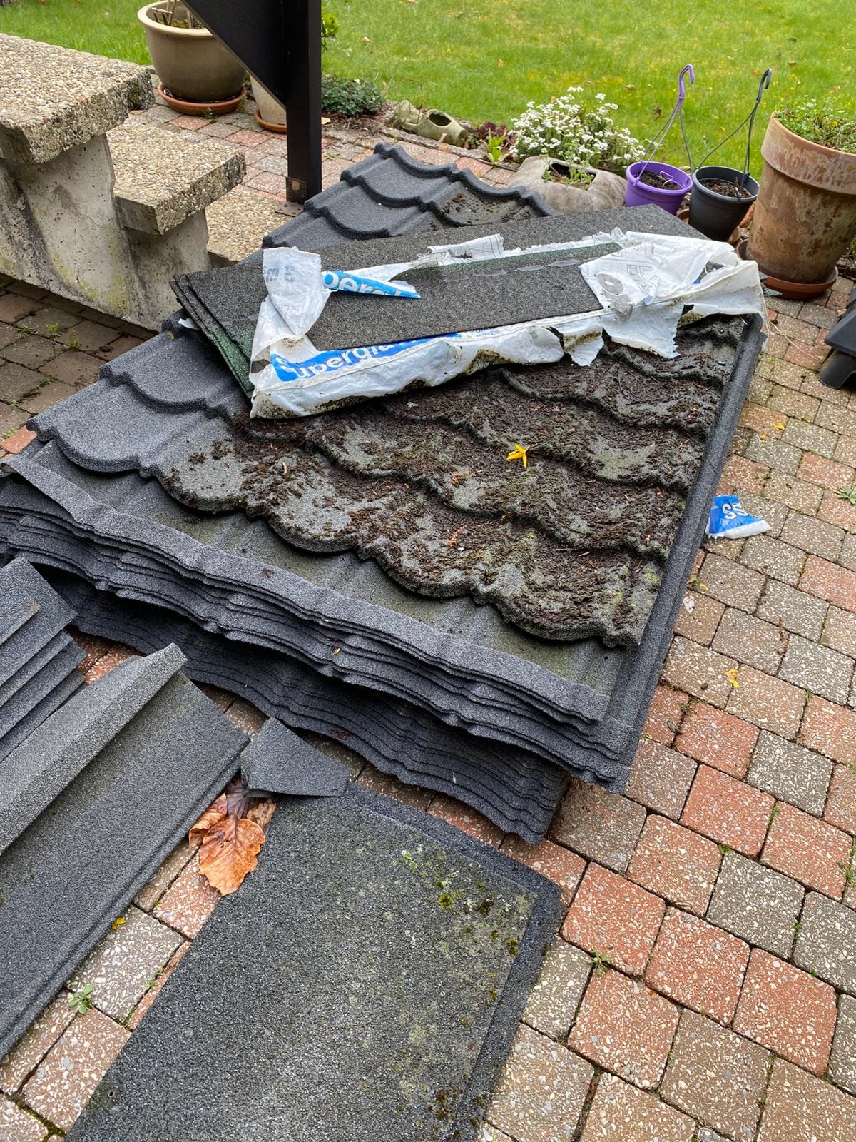 Dakplaten voor tuinhuis, Ophalen, Zo goed als nieuw