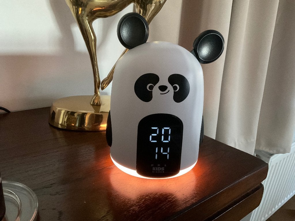 wekker en nachtlamp Panda beer /  Kids Bigben, Ophalen of Verzenden, Gebruikt, Digitaal
