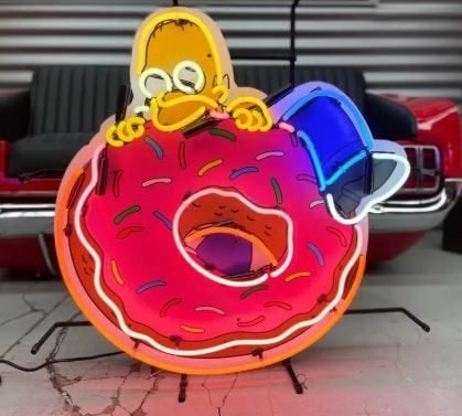 « PRIX D'ACTION » Homer Simpson Neon à partir de 400€ pour, Maison & Meubles, Neuf, 69 cm, Autres styles, Enlèvement