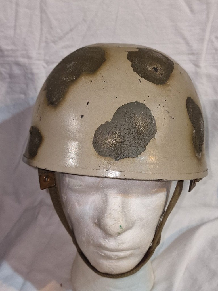 Casque de parachutiste belge des années 1950 (A), Collections, Enlèvement ou Envoi, Armée de terre, Casque ou Béret