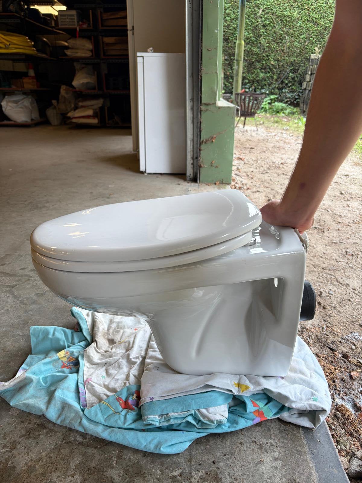 Wc pot, Ophalen, Gebruikt, Steen, Toilet