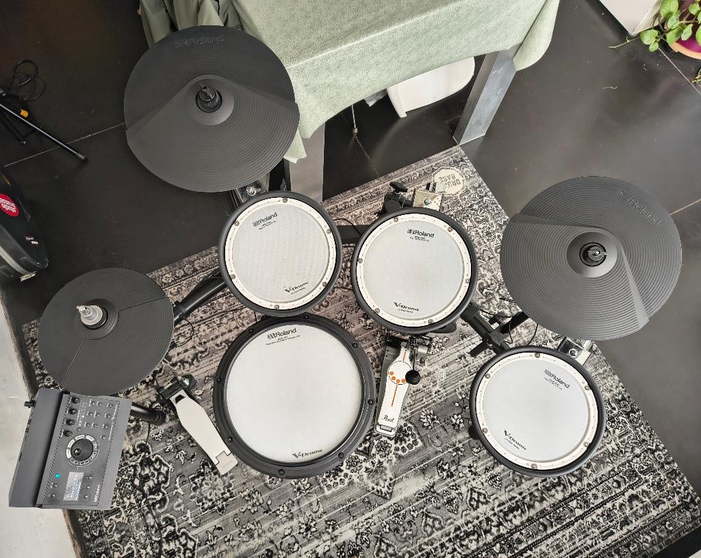 Roland TD-17KV elektronisch drumstel met Pearl kick pedaal, Muziek en Instrumenten, Ophalen, Gebruikt, Roland, Elektronisch