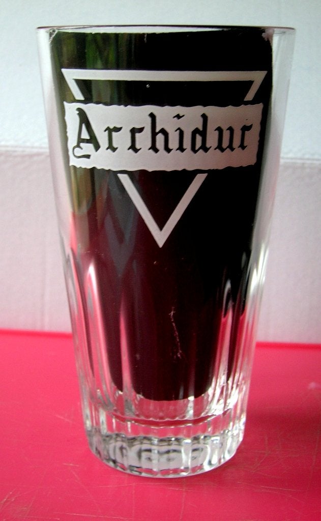 ARCHIDUC  (Duvieusart  Nivelles), Collections, Marques de bière, Enlèvement ou Envoi, Comme neuf, Verre ou Verres