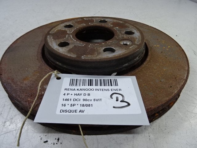 FREIN DISQUE AVANT Renault Kangoo / Grand Kangoo (KW), Renault, Mevr. I. Hauben, Utilisé, Rue de l'Espoir 34 34
4030  GRIVEGNÉE, BE