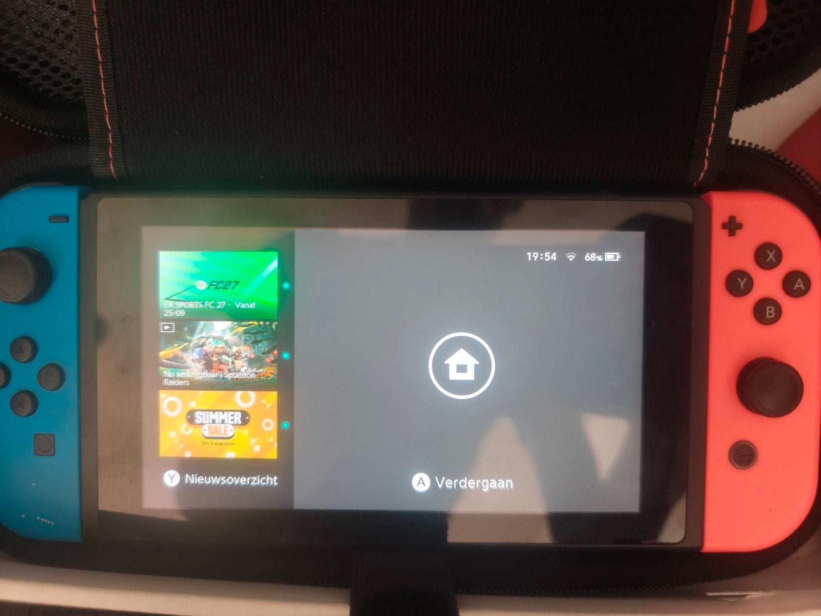 nitendo switch, Ophalen
