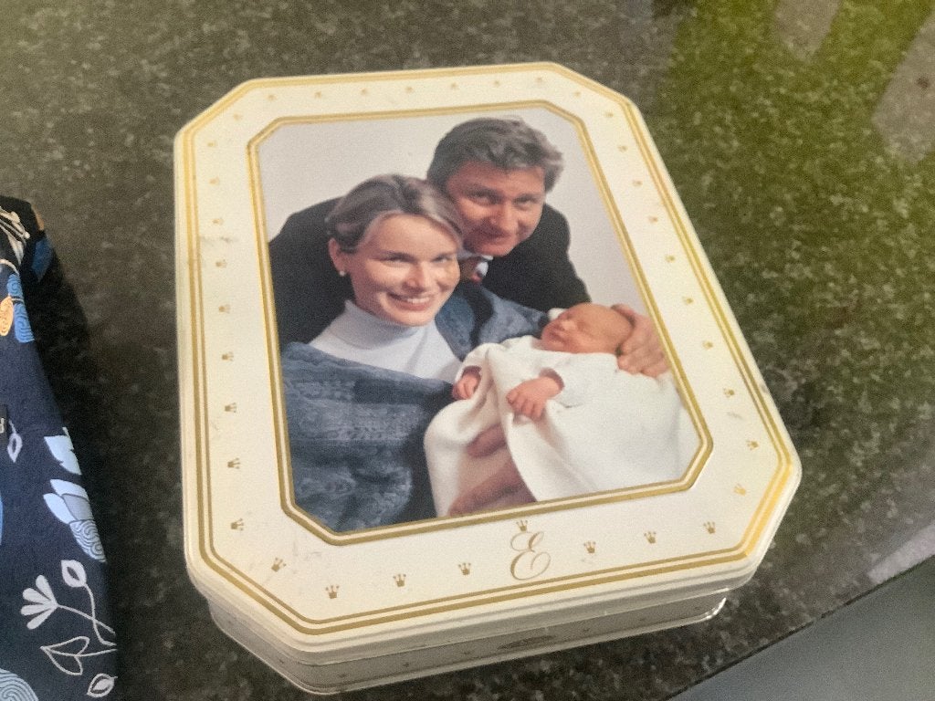 Brooddoos Koningshuis Filip & Mathilde & kind, Ophalen of Verzenden, Zo goed als nieuw, Overige typen