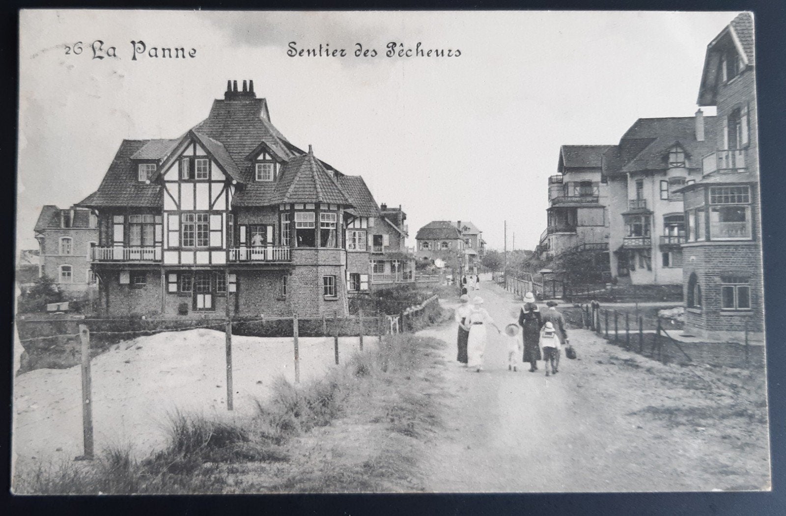 VILLAS À LA PANNE SENTIER DES PÊCHEURS, Collections, Cartes postales | Belgique, Enlèvement ou Envoi