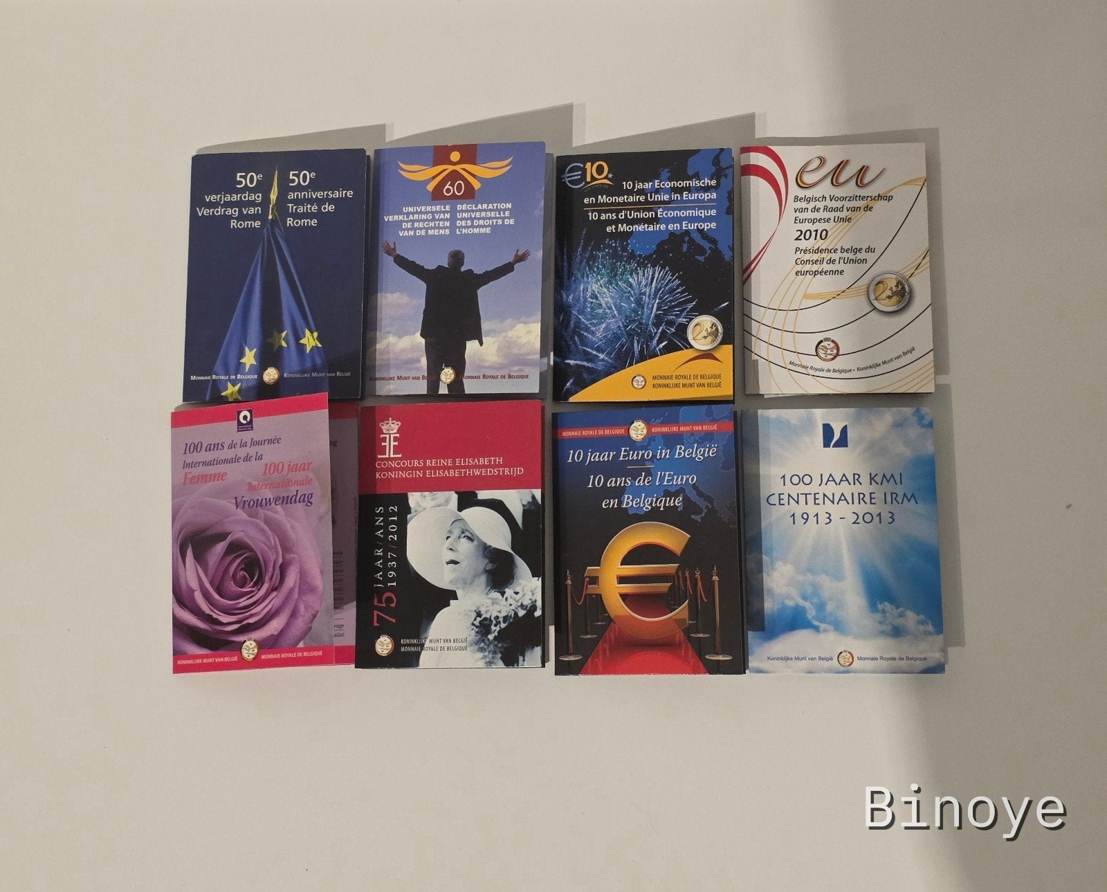 Lot 8 Grandes Coincards 2€ Belgique 2007-2013 BU, Enlèvement ou Envoi, Belgique, 2 euros, Or