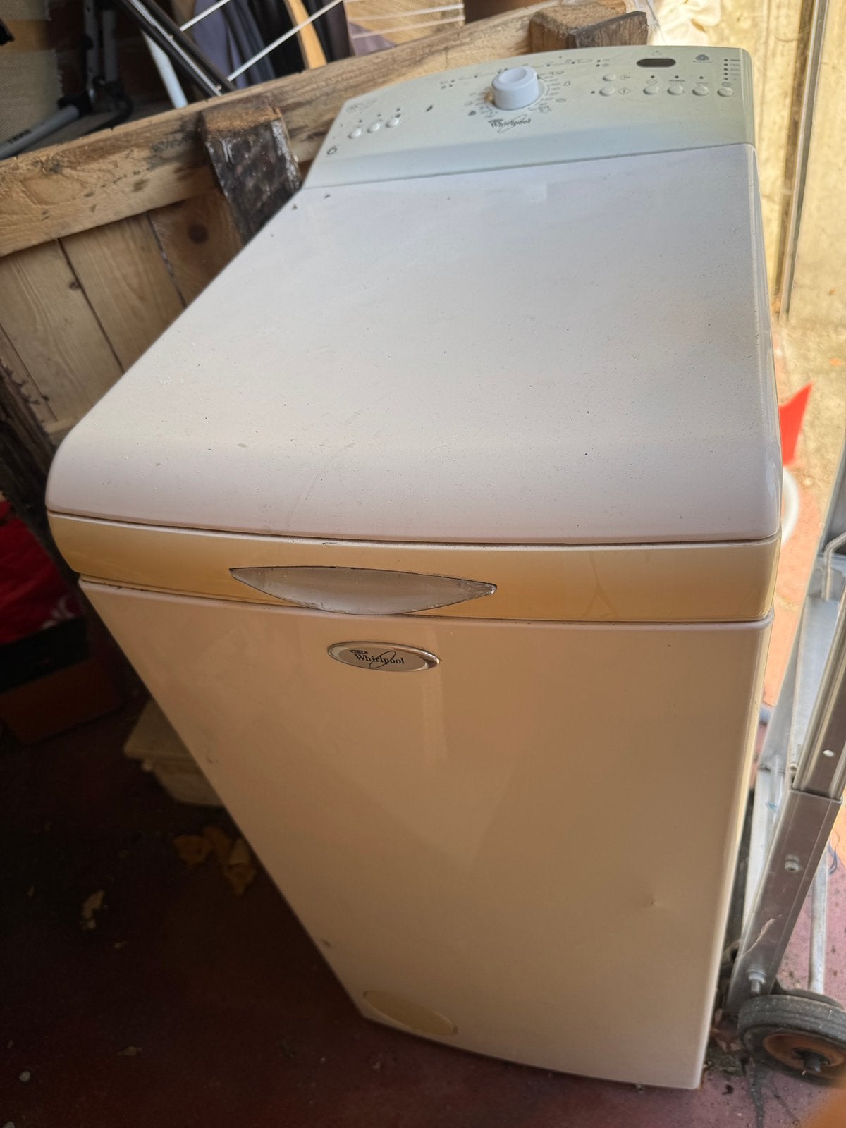 Malfunctonal Whirlpool top loader, Electroménager, Lave-linge, 6 à 8 kg, Enlèvement, Ne fonctionne pas, Élévateur
