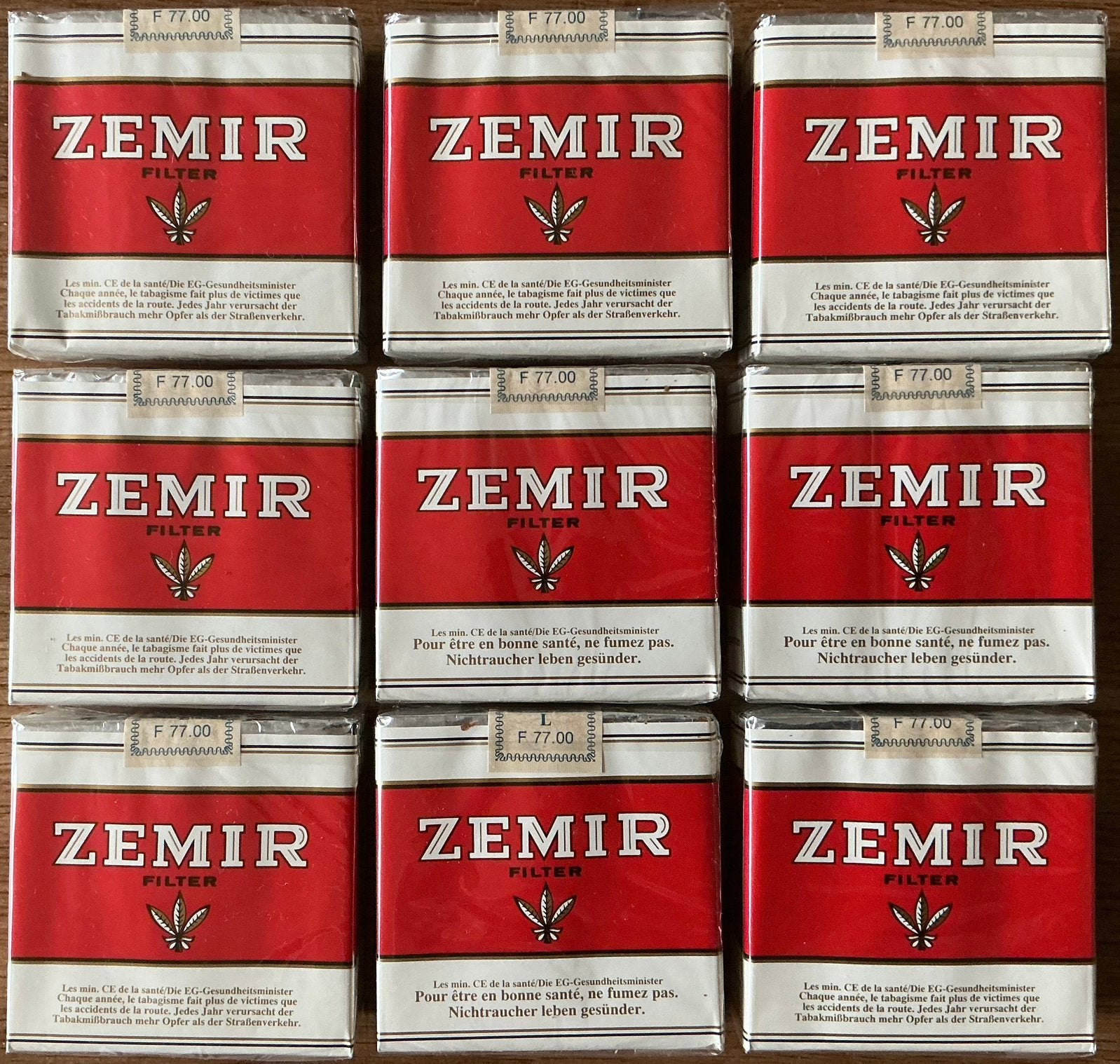 Oude ZEMIR verpakkingen F 77.00, Verzamelen, Ophalen of Verzenden, Zo goed als nieuw, Verpakking