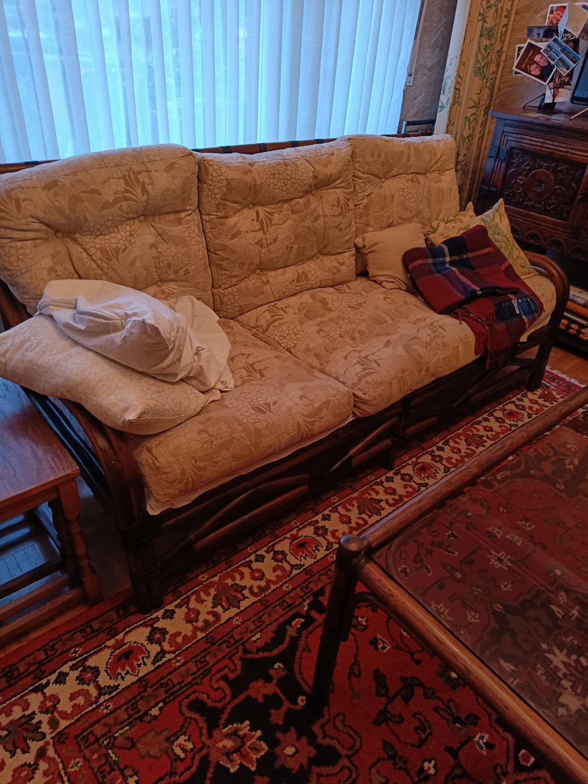 Vintage salon, Huis en Inrichting, Ophalen, Gebruikt, Driepersoons