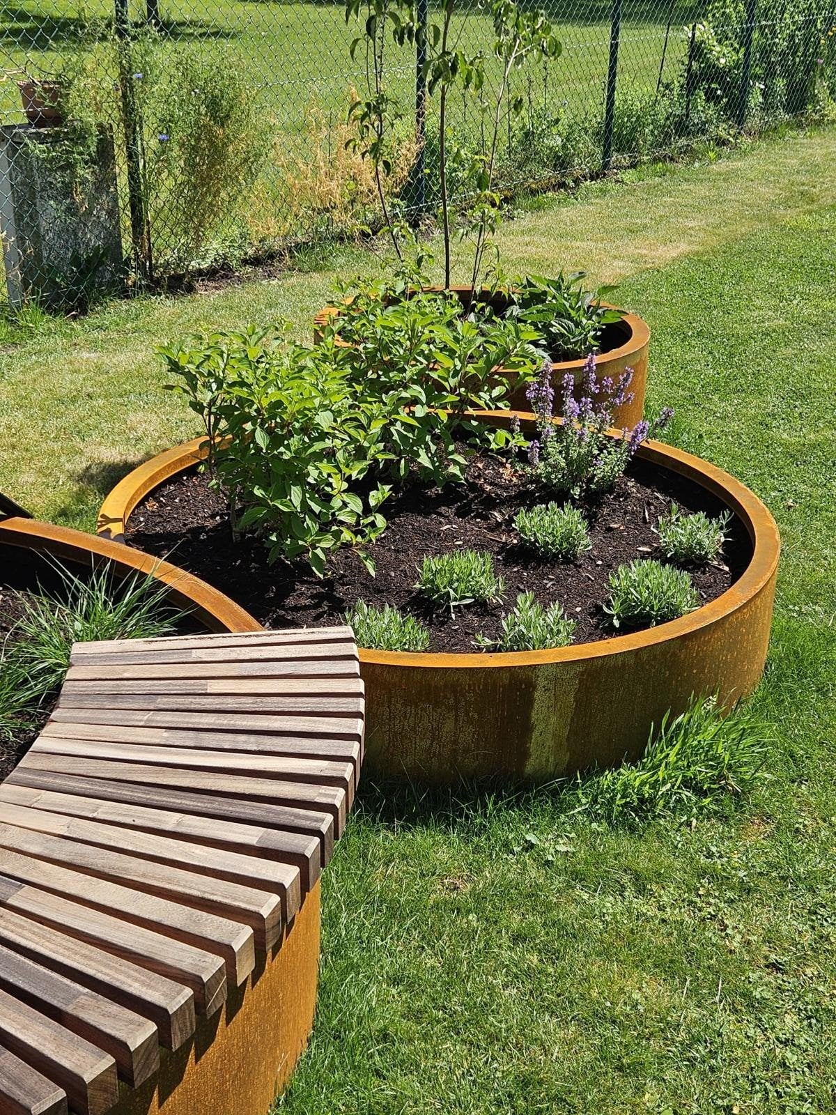 !NIEUW! ronde cortenstaal plantenbakken, Tuin en Terras, Ophalen of Verzenden