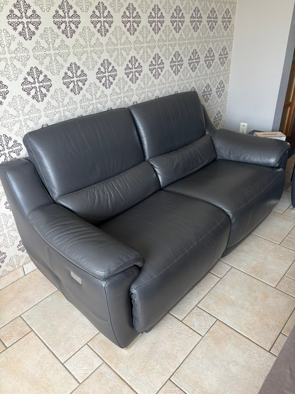 Leren zetel’s, Ophalen, Gebruikt, Overige maten, 150 tot 200 cm