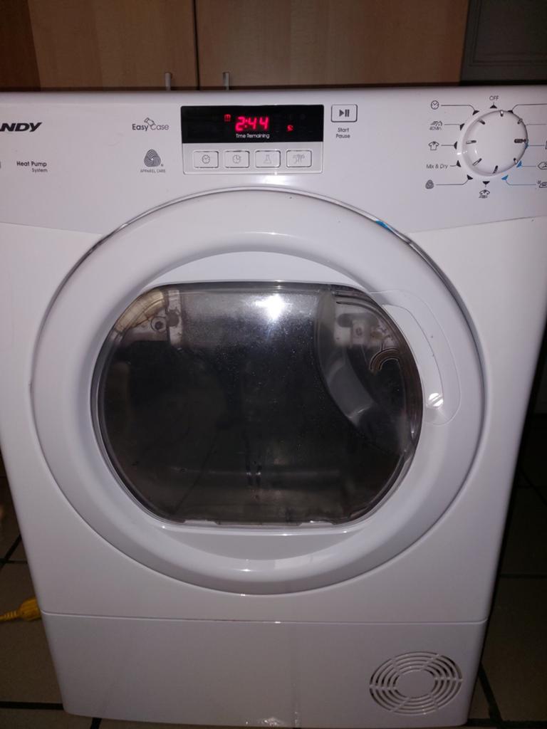 Sécheuse à pompe à chaleur Candy SLH D813A2 S, Electroménager, Sèche-linge, 6 à 8 kg, Chargeur frontal, Enlèvement, Utilisé