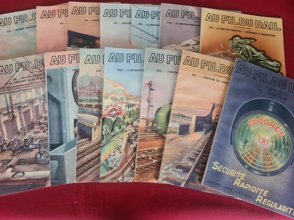 chemin de fer belge "Au fil du rail" Fernand Lebbe, Envoi, Comme neuf, Train, Livre ou Revue