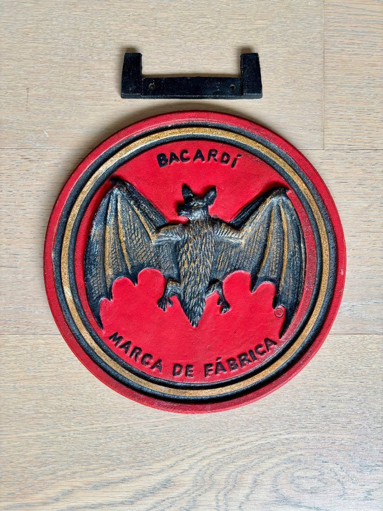 Bacardi smeedijzer, Verzamelen, Merken en Reclamevoorwerpen, Ophalen, Gebruikt, Reclamebord
