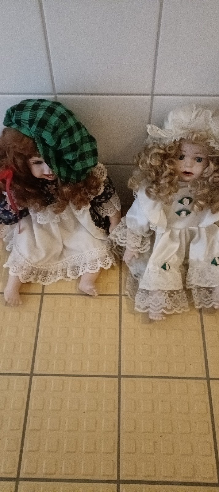 Twee prachtige ✨antieke poppen handgemaakt, Ophalen