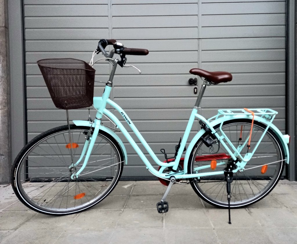 Robuuste Retro Damesfiets / Stadsfiets (M) met Nieuwe Banden, 53 tot 56 cm, Velgrem, (Extra) lage instap, Zo goed als nieuw
