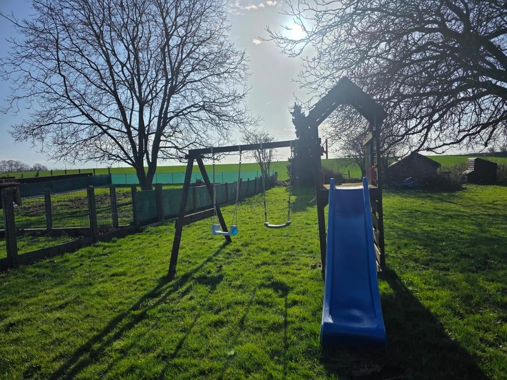 Cadre d'escalade de jardin avec toboggan et balançoire, Enlèvement, Balançoire