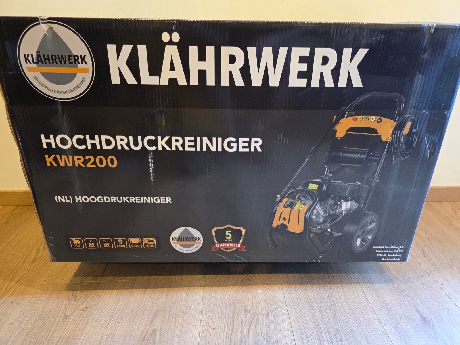 Klährwerk KWR200 thermische hogedrukreiniger, Ophalen, Benzine