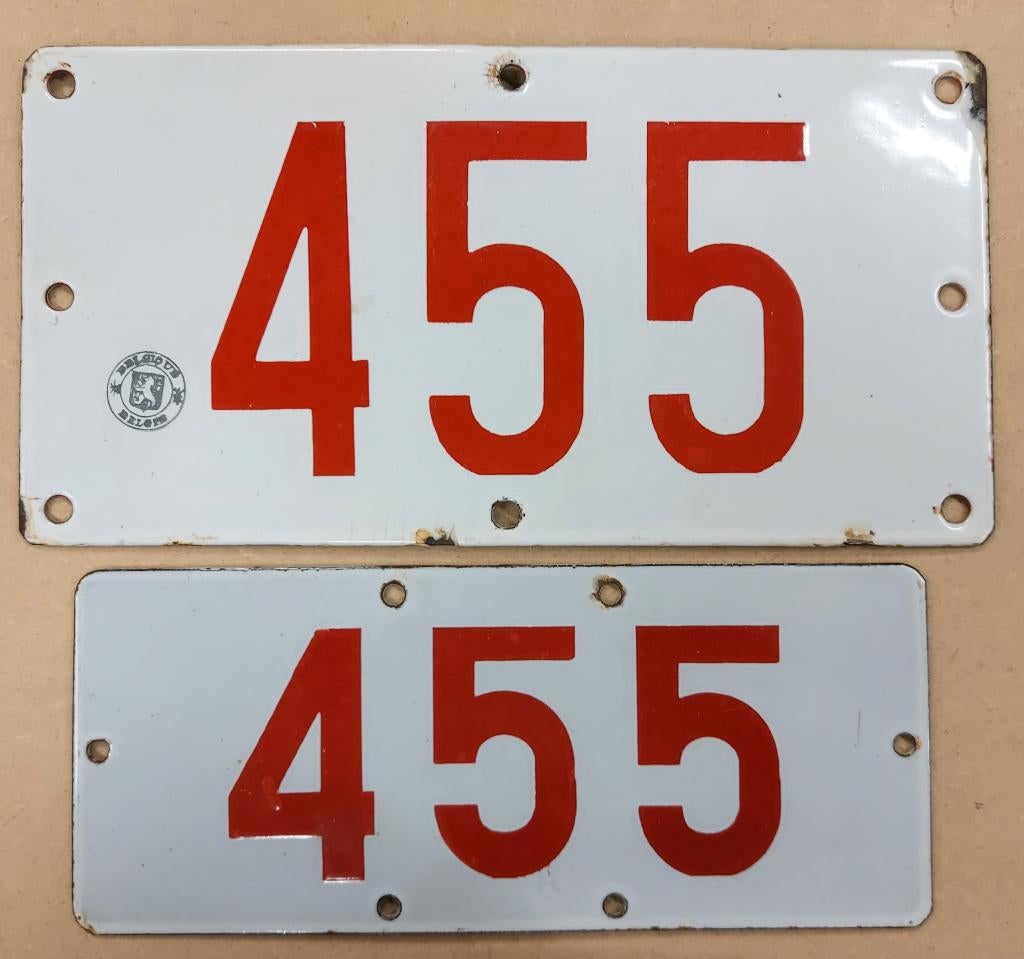 Plaques d'immatriculation Belge émaillées 1927-1953, Enlèvement ou Envoi, Utilisé