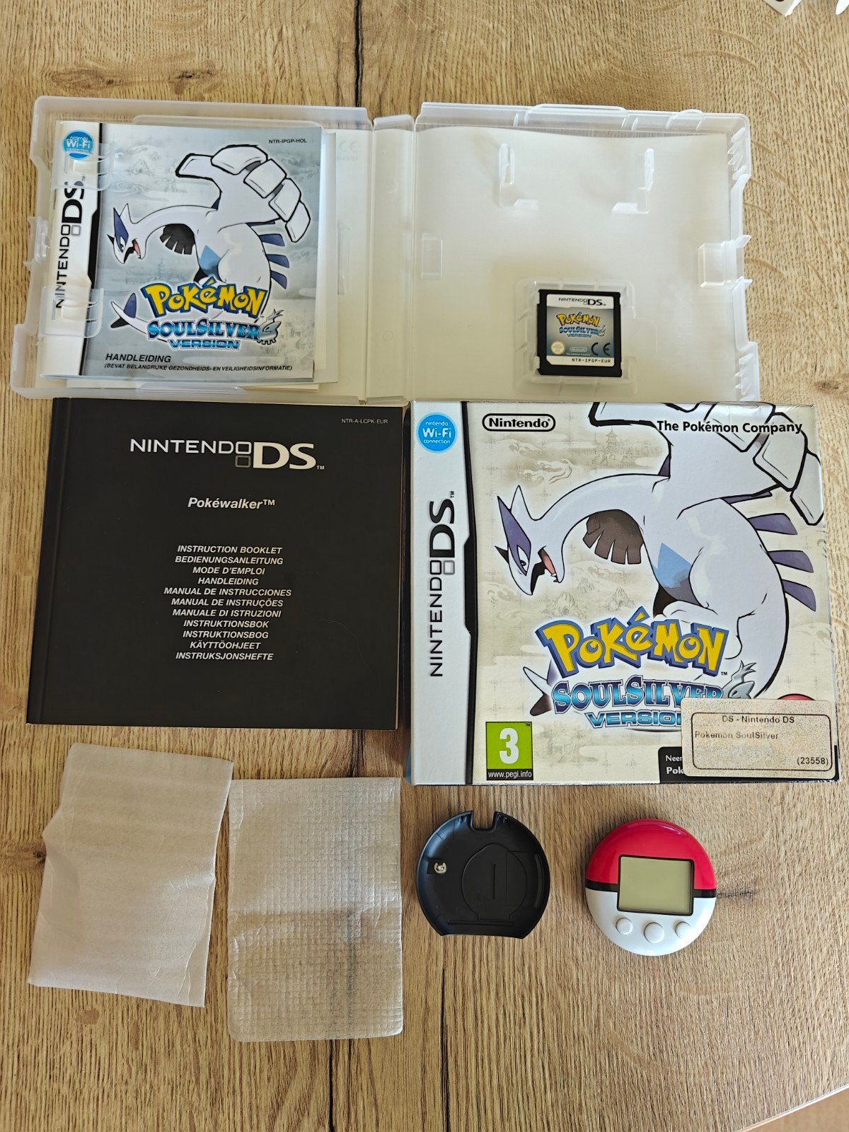 Pokémon soulsilver + working pokewalker/clip + box BE EU, Enlèvement