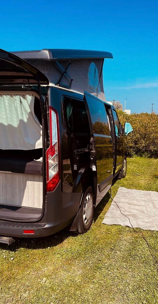 Ford Transit Custom camper, 4 deurs, Stof, Euro 6, Grijs