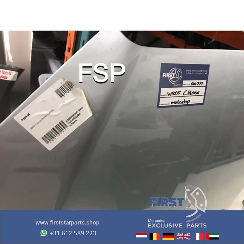 W205 motorkap grijs Mercedes C Klasse 2014-2019, Utilisé, -, Capot moteur, -