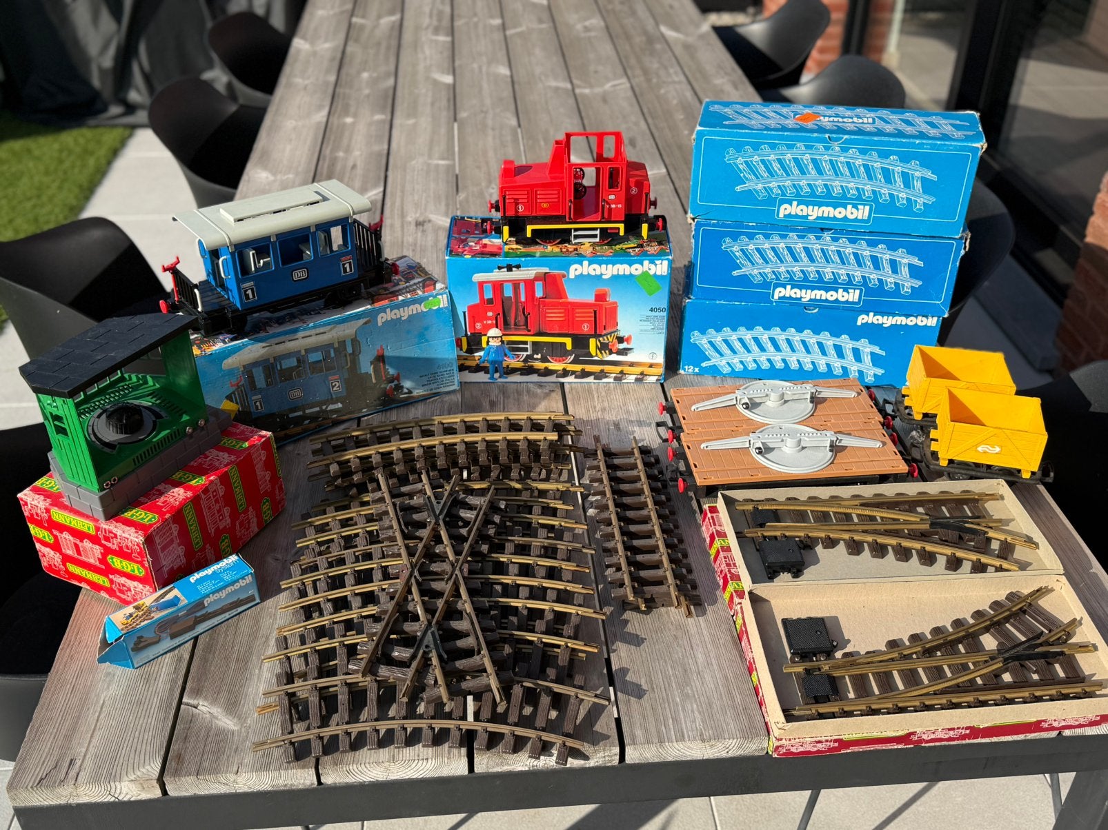 Grote Vintage Playmobil/LGB Treinset, Ophalen, Gebruikt, Treinset