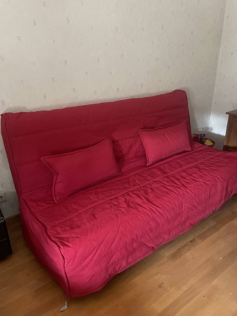 Canapé-lit convertible BEDDINGE IKEA, Rouge, 100 cm, 210 cm, Enlèvement