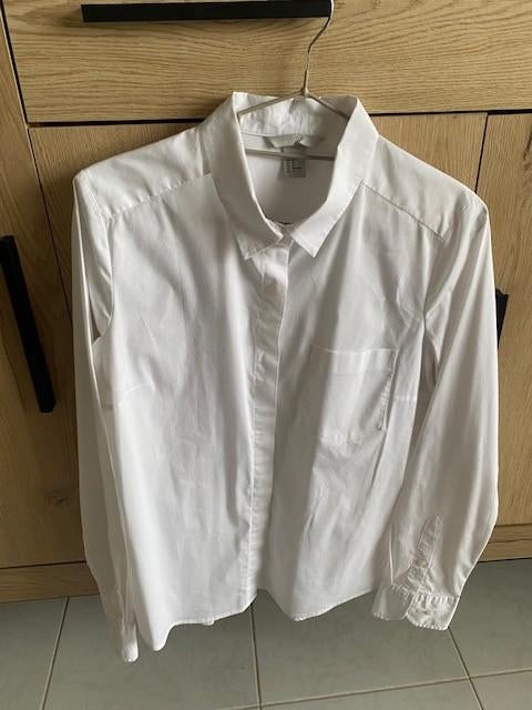 Chemisier blanc T40, H&M, Enlèvement, Porté, Blanc