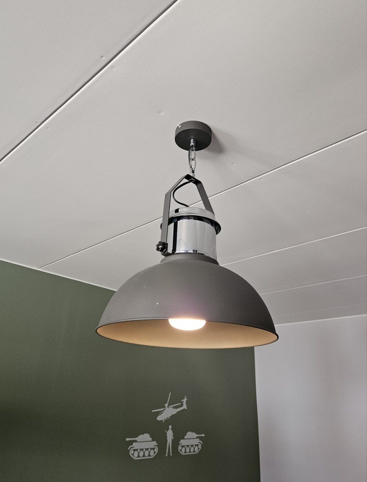 Hanglamp industrieel / army, Enlèvement